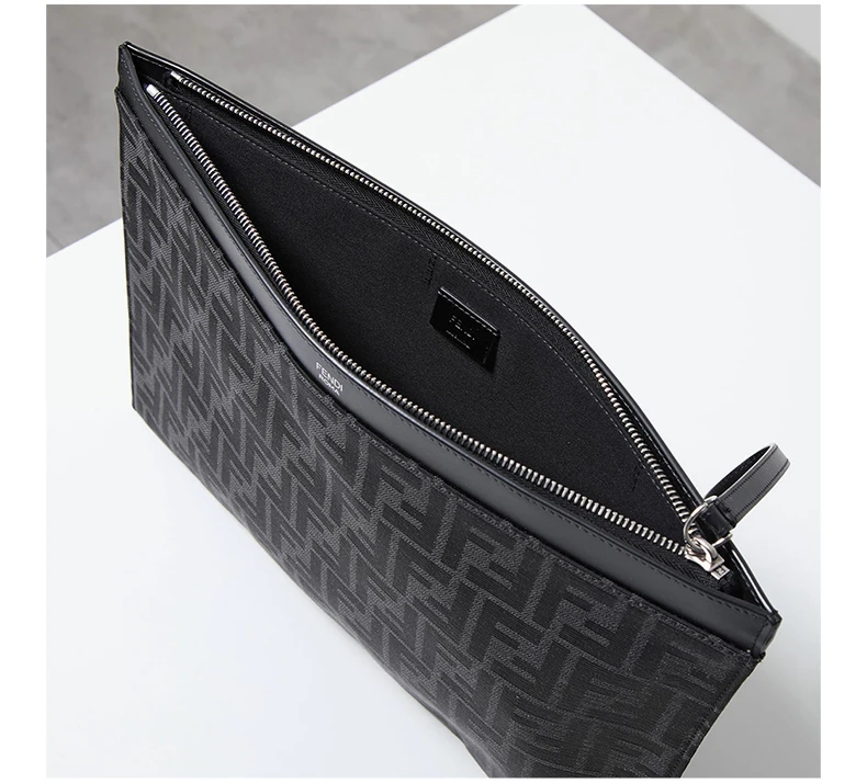 商品Fendi|FENDI 黑色男士手拿包 7N0135-AFBV-F1IKJ,价格¥3912,第5张图片详细描述