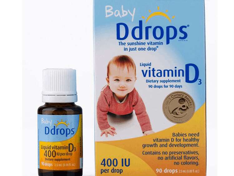 商品Ddrops|美国Baby Ddrops 维生素D3滴剂2.5ml 美版,价格¥134,第4张图片详细描述