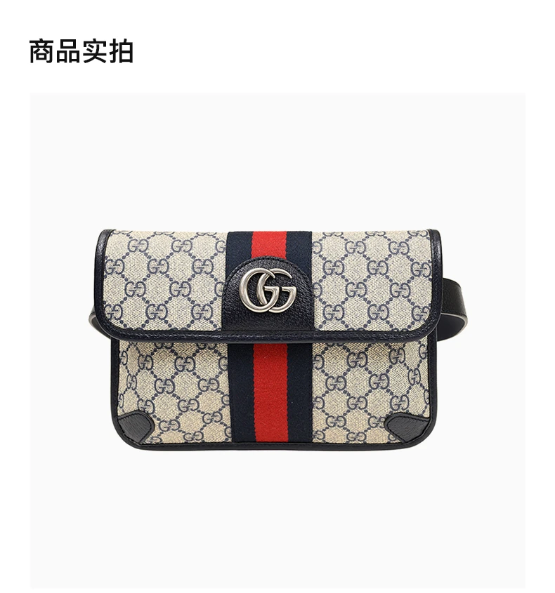 商品[国内直发] Gucci|GUCCI 拼色女士腰包 674081-96IWN-4076,价格¥9008,第4张图片详细描述