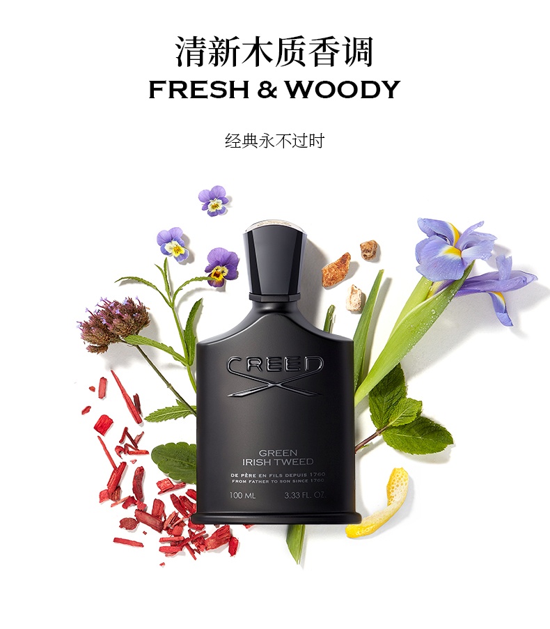 商品Creed|Creed信仰千年帝国男士香水 清新海洋木质香调 王者之香,价格¥1217,第5张图片详细描述