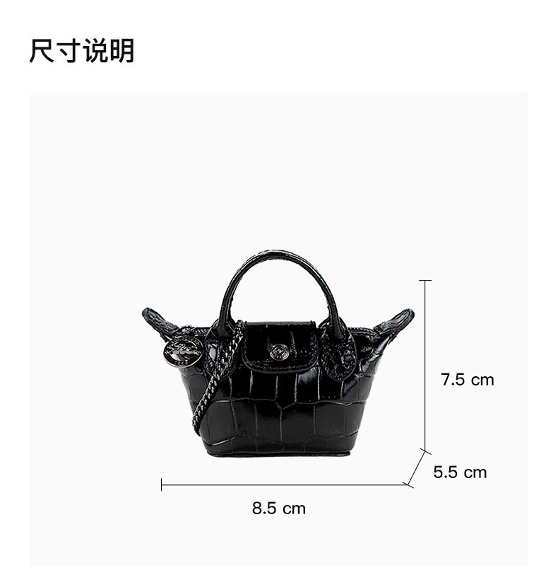 商品[国内直发] Longchamp|LONGCHAMP 黑色女士斜挎包 10099HVC001,价格¥1746,第3张图片详细描述