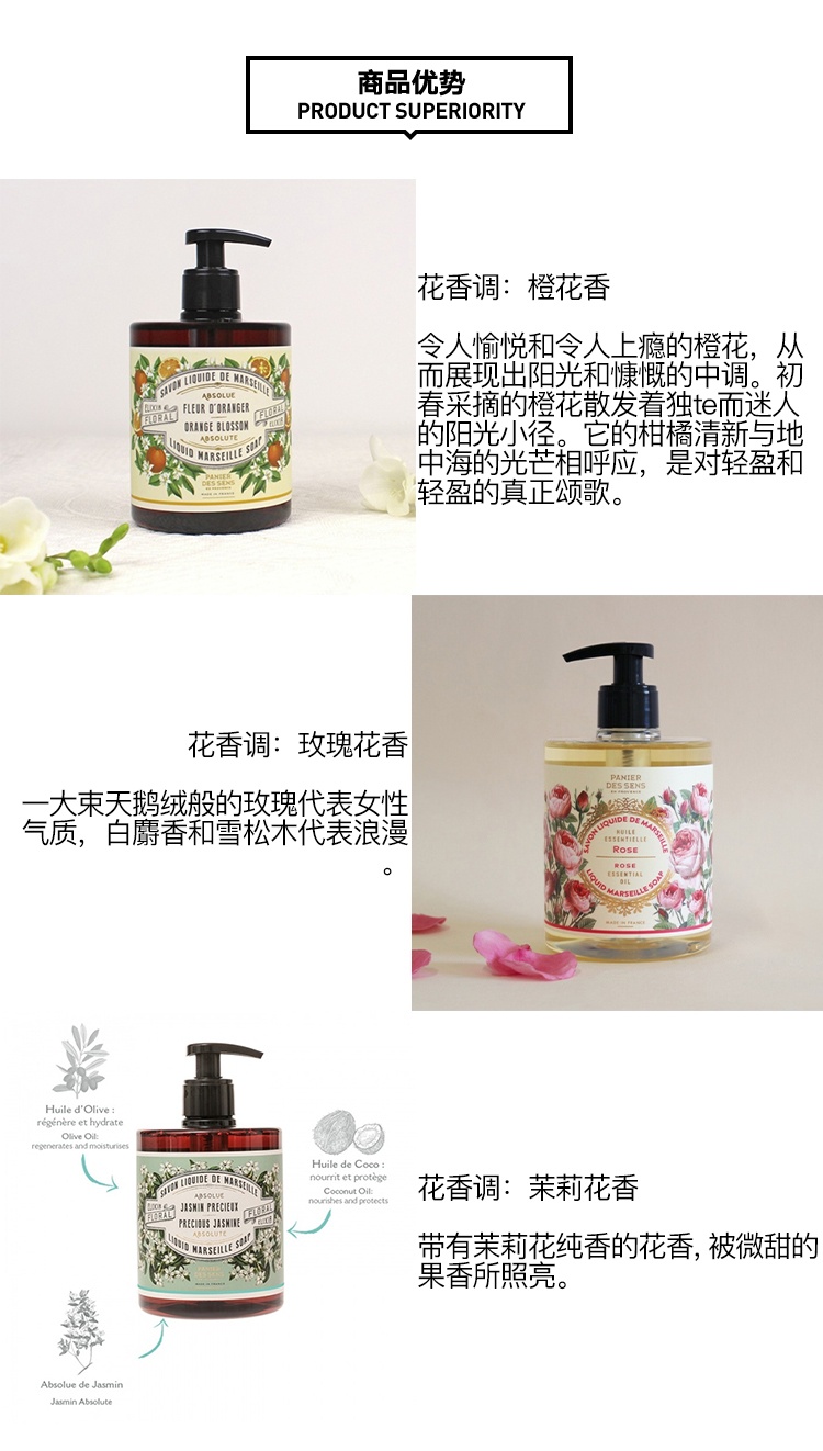 商品Panier Des Sens|Panier des Sens 南法庄园香氛洗手液全系列500ml,价格¥169,第12张图片详细描述