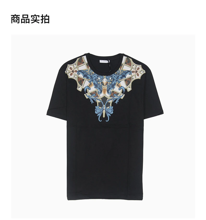 商品[国内直发] Versace|VERSACE 黑色男士T恤 V800683-VJ00236-V7008,价格¥1190,第4张图片详细描述