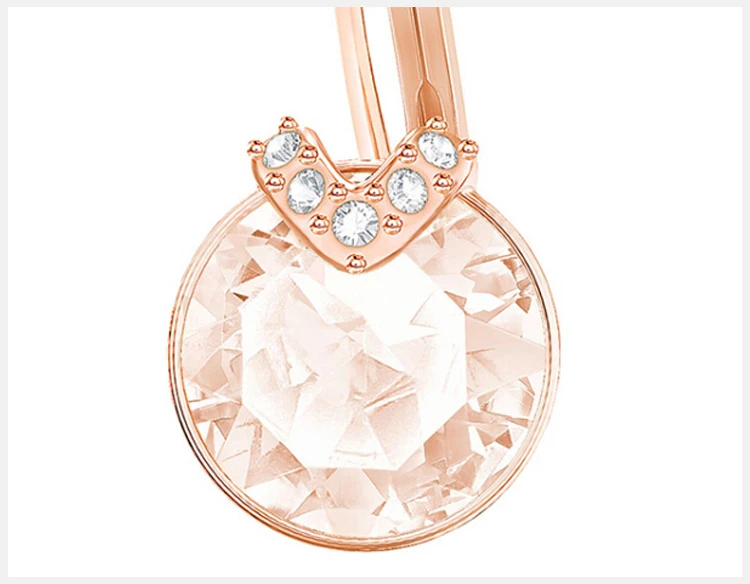 商品Swarovski|Swarovski 施华洛世奇 女士穿孔玫瑰金色耳环 5299318,价格¥476,第5张图片详细描述