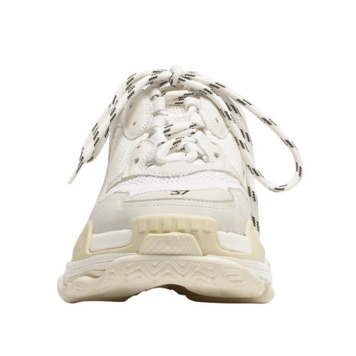 商品Balenciaga|Balenciaga/巴黎世家 2021��年新款 Triple S系列 女士白色双重泡沫和网布运动鞋524036W2CA19000,价格¥7454,第5张图片详细描述