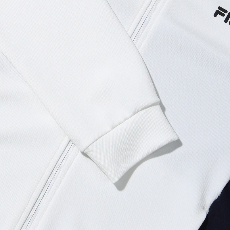 商品Fila|【享贝家】（国内现货）FILA  Damboru连帽训练夹克运动休闲外套 男女同款 白色/黑色 FS2FTD3204M G-QD,价格¥282,第6张图片详细描述