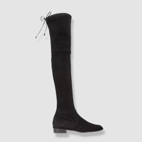 商品[国内直发] Stuart Weitzman|STUART WEITZMAN 黑色女士过膝长靴 LOWLAND-BLACK-SUEDE,价格¥2007,第1张图片详细描述