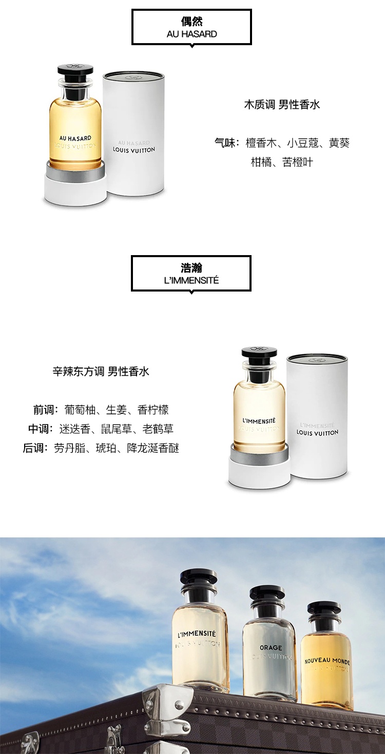商品Louis Vuitton|LV 路易威登 男士香水100-200ml「全系列」,价格¥2298,第4张图片详细描述