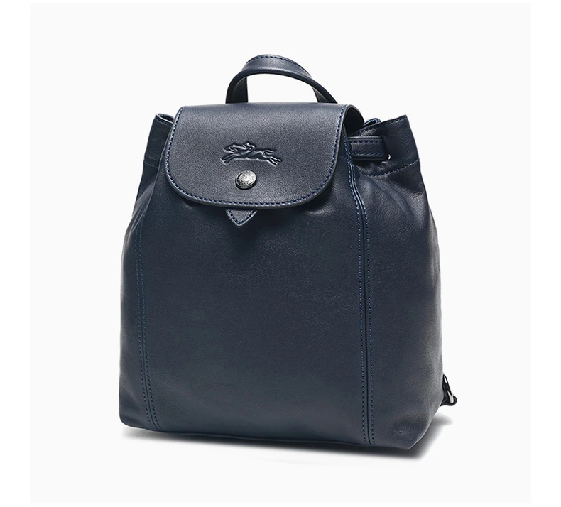 商品Longchamp|LONGCHAMP 女士蓝色羊皮双肩包 1306757556,价格¥2156,第4张图片详细描述