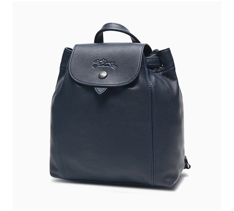 商品Longchamp|LONGCHAMP 女士蓝色羊皮双肩包 1306757556,价格¥1807,第6张图片详细描述
