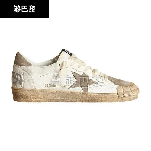 商品Golden Goose|【特惠9.0折】包邮包税【预售7天发货】 GOLDEN GOOSE 23秋冬 男士 休闲运动鞋 Ball Star 运动鞋 GOG842VYWHT,价格¥4694,第3张图片详细描述