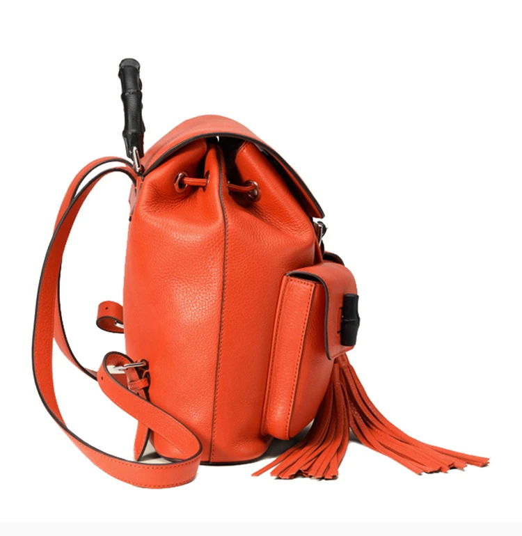 商品[国内直发] Gucci|GUCCI 橙色女士双肩包 370833-A7M0N-6525,价格¥18200,第7张图片详细描述