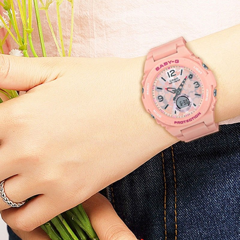 商品[国内直发] Casio|卡西欧手表以户外为灵感的新BABY-G系列 防震 100米防水 高亮度LED照明 世界时间（27个城市） 秒表 蓄光功能,价格¥614,第2张图片详细描述