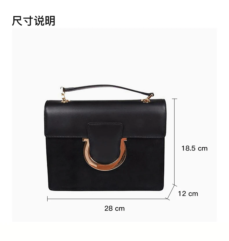 商品[国内直发] Salvatore Ferragamo|SALVATORE FERRAGAMO 黑色女士手提包 21-G671-0679643,价格¥3693,第3张图片详细描述