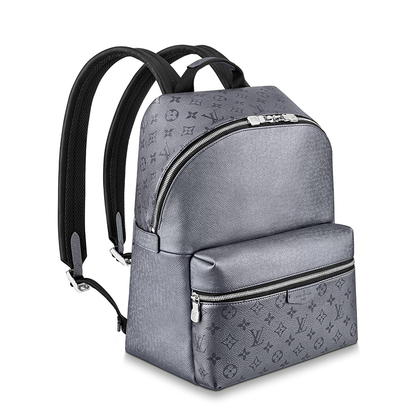 商品Louis Vuitton|预售十天 Louis Vuitton/路易威登 22�春夏新款DISCOVERY系列 男士小号灰色老花帆布配皮银扣双肩背包M30835,价格¥19261,第5张图片详细描述