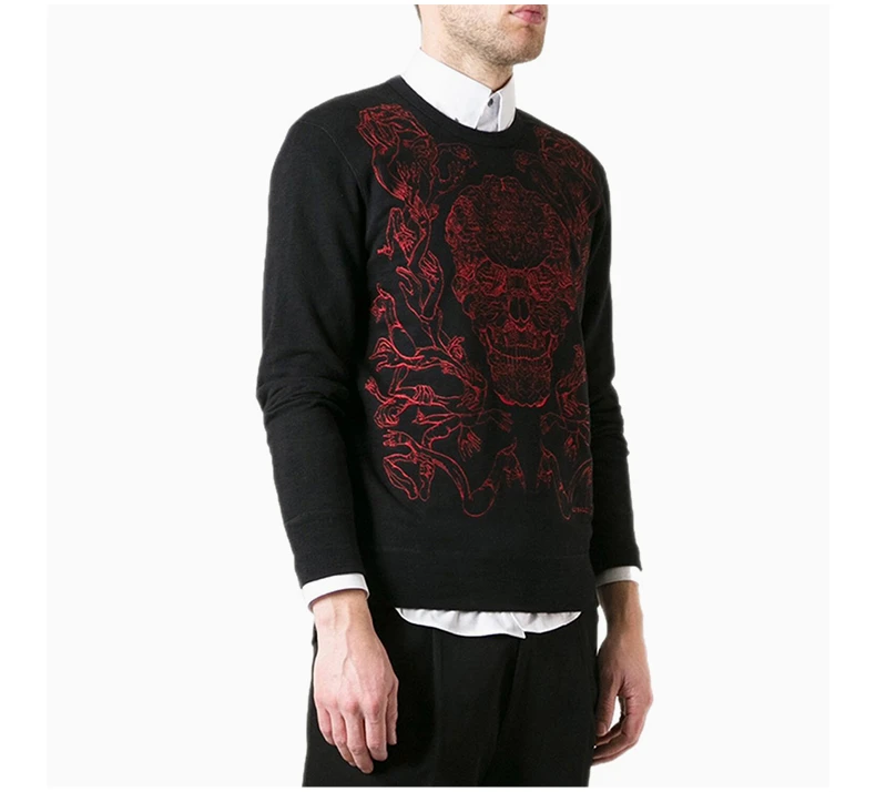 商品[国内直发] Alexander McQueen|ALEXANDER MCQUEEN 印花男士卫衣/帽衫 354417-QDZ53-0901,价格¥1389,第5张图片详细描述