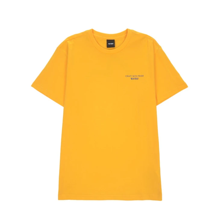 商品Evisu|【享贝家】（国内现货-QD）Evisu 福神 背后大logo图案宽松短袖T恤 男女同款 黄色 ET5UTS902YE,价格¥136,第2张图片详细描述