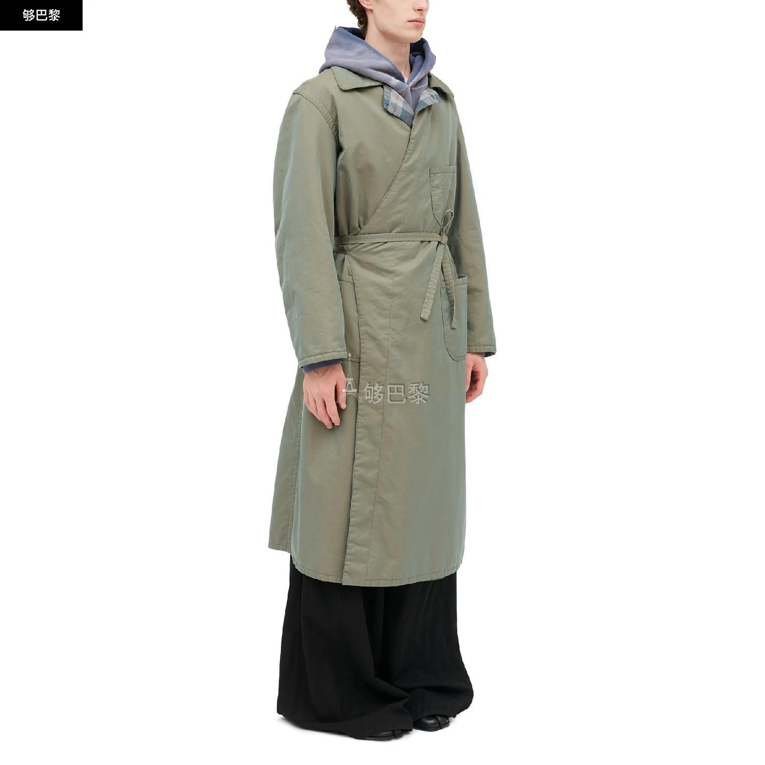 商品MAISON MARGIELA|【特惠8.7折】包邮包税【预售7天发货】 MAISON MARGIELA 男士 风衣 Tonic  双面棉质风衣  MMMW52VCGEE,价格¥21247,第7张图片详细描述