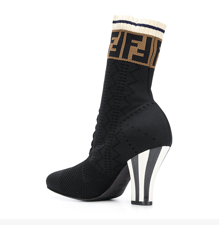商品Fendi|Fendi 芬迪 黑色女士袜子靴 8T6763-A3GZ-F13RH,价格¥3287,第7张图片详细描述