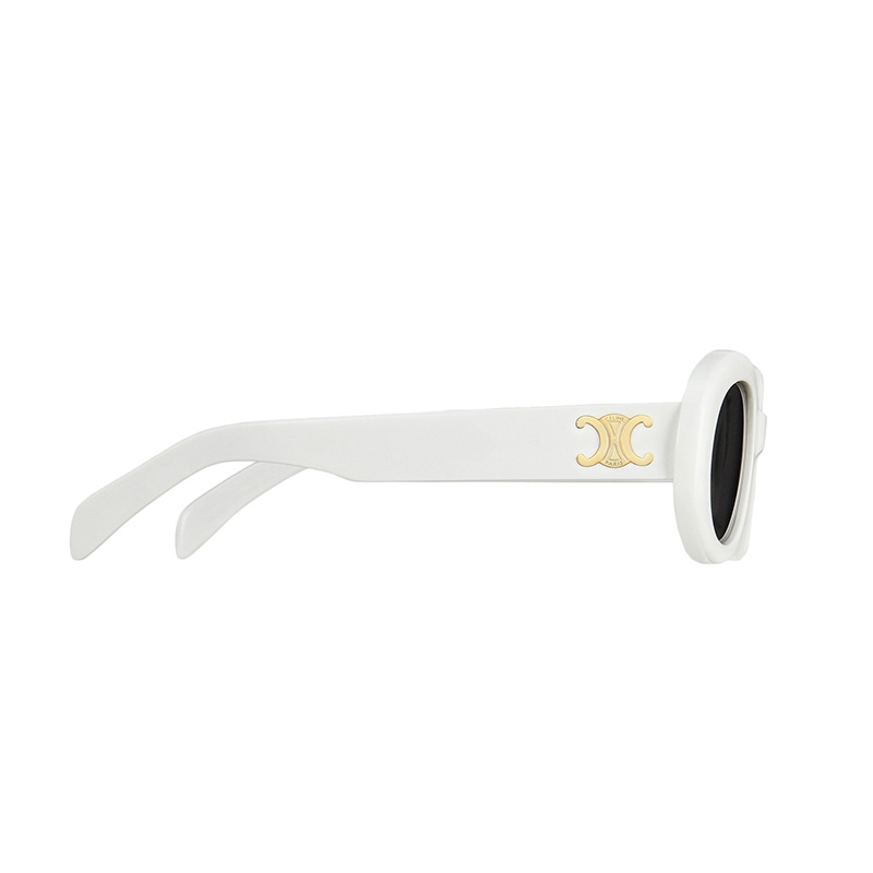 商品Celine|CELINE赛琳 TRIOMPHE 01系列 女士醋酸纤维镜框椭圆形太阳眼镜墨镜,价格¥2164,第2张图片详细描述