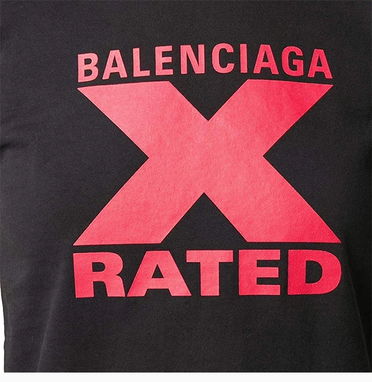 商品Balenciaga|BALENCIAGA 黑色女士T恤 612964-TIVA7-1076,价格¥2050,第4张图片详细描述