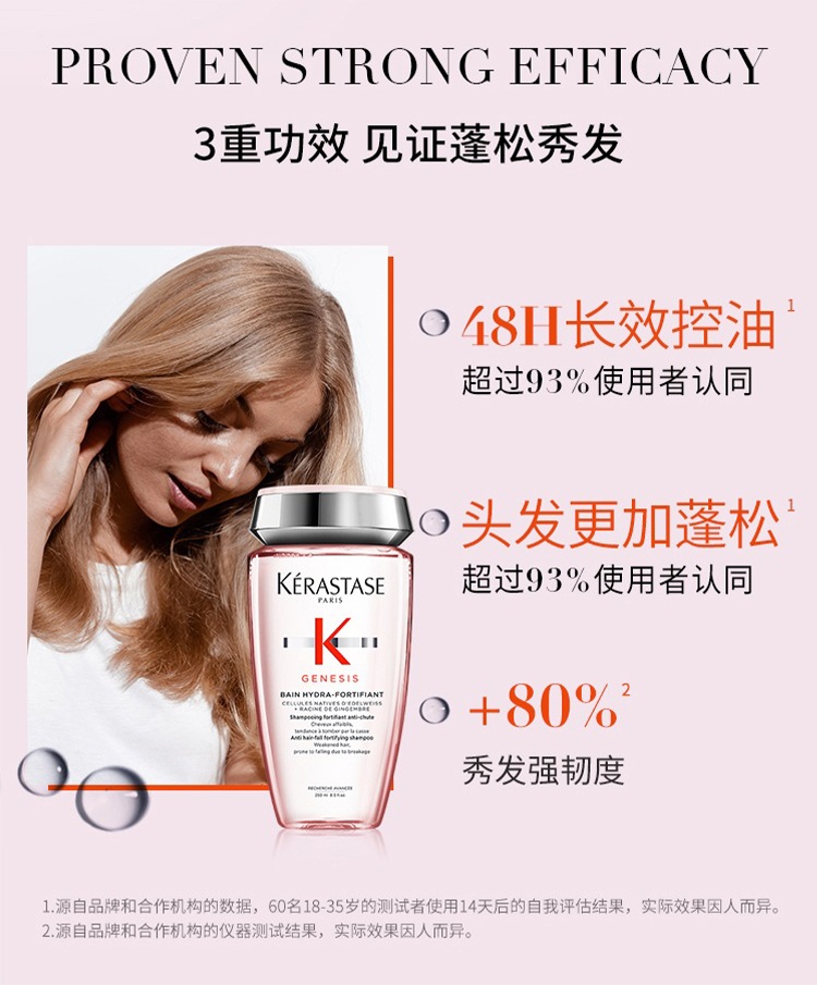 商品Kérastase|KERASTASE卡诗元气姜粉瓶沁透洗发水250ml,价格¥237,第7张图片详细描述