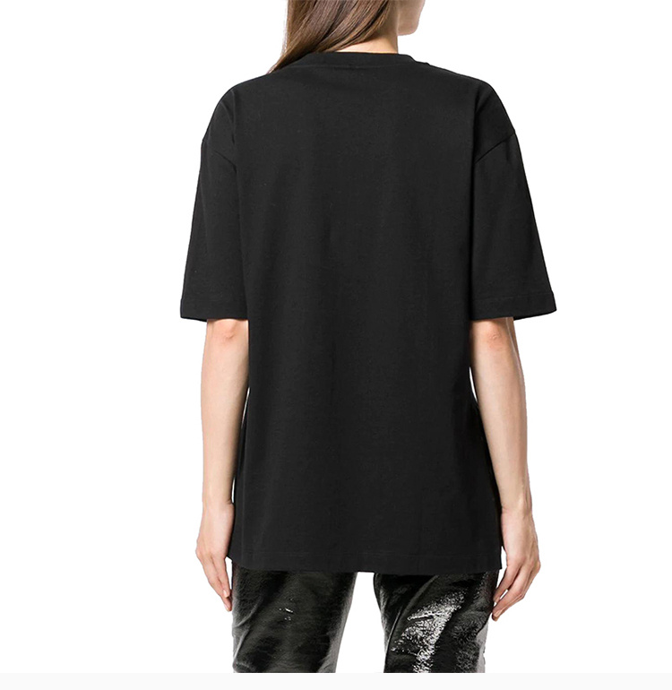 商品Fendi|Fendi 芬迪 女士黑色时尚休闲字母短袖T恤 FAF077-A47A-F0GME,价格¥1747,第8张图片详细描述