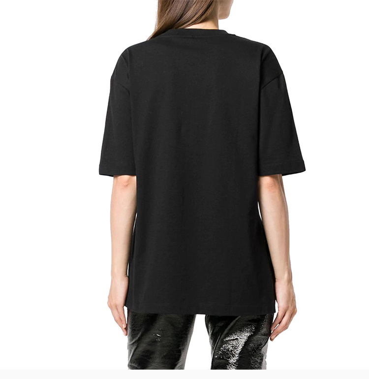 商品Fendi|Fendi 芬迪 女士黑色时尚休闲字母短袖T恤 FAF077-A47A-F0GME,价格¥1747,第8张图片详细描述