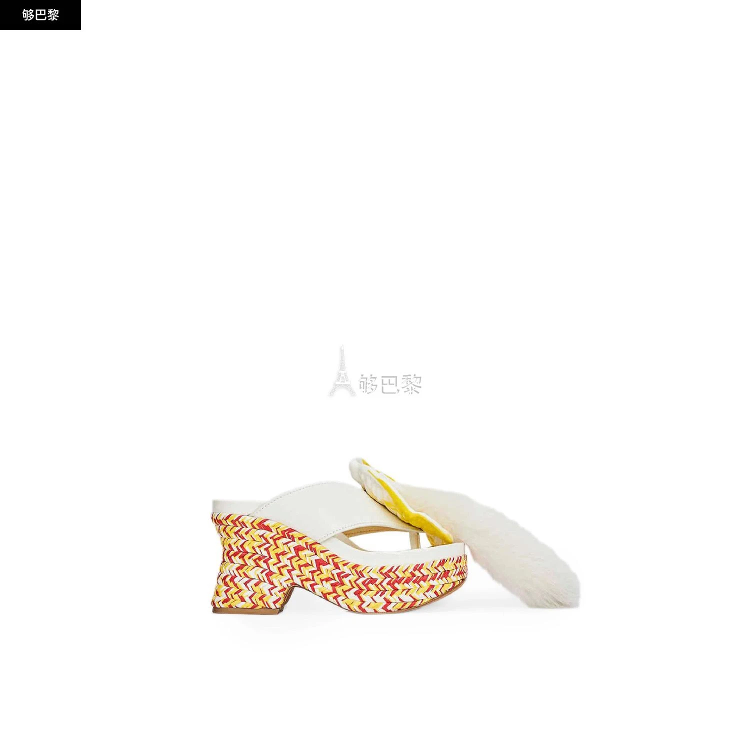 商品Loewe|包邮包税【预售7天发货】 LOEWE罗意威 23秋冬 女士 厚底鞋 羊皮革 Petal 厚底凉鞋 L814S10X01-2016,价格¥10450,第4张图片详细描述