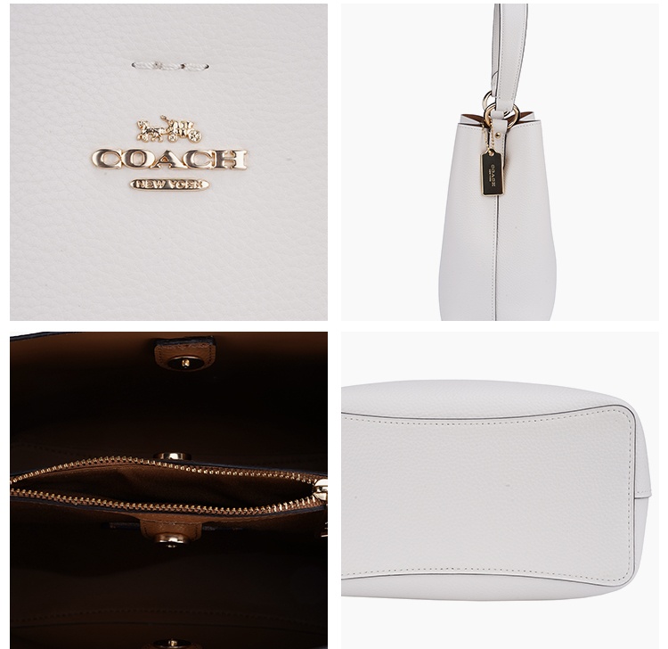商品Coach|Coach 奥莱款小号女士皮质单肩手提水桶包1011IMOVG,价格¥1936,第5张图片详细描述