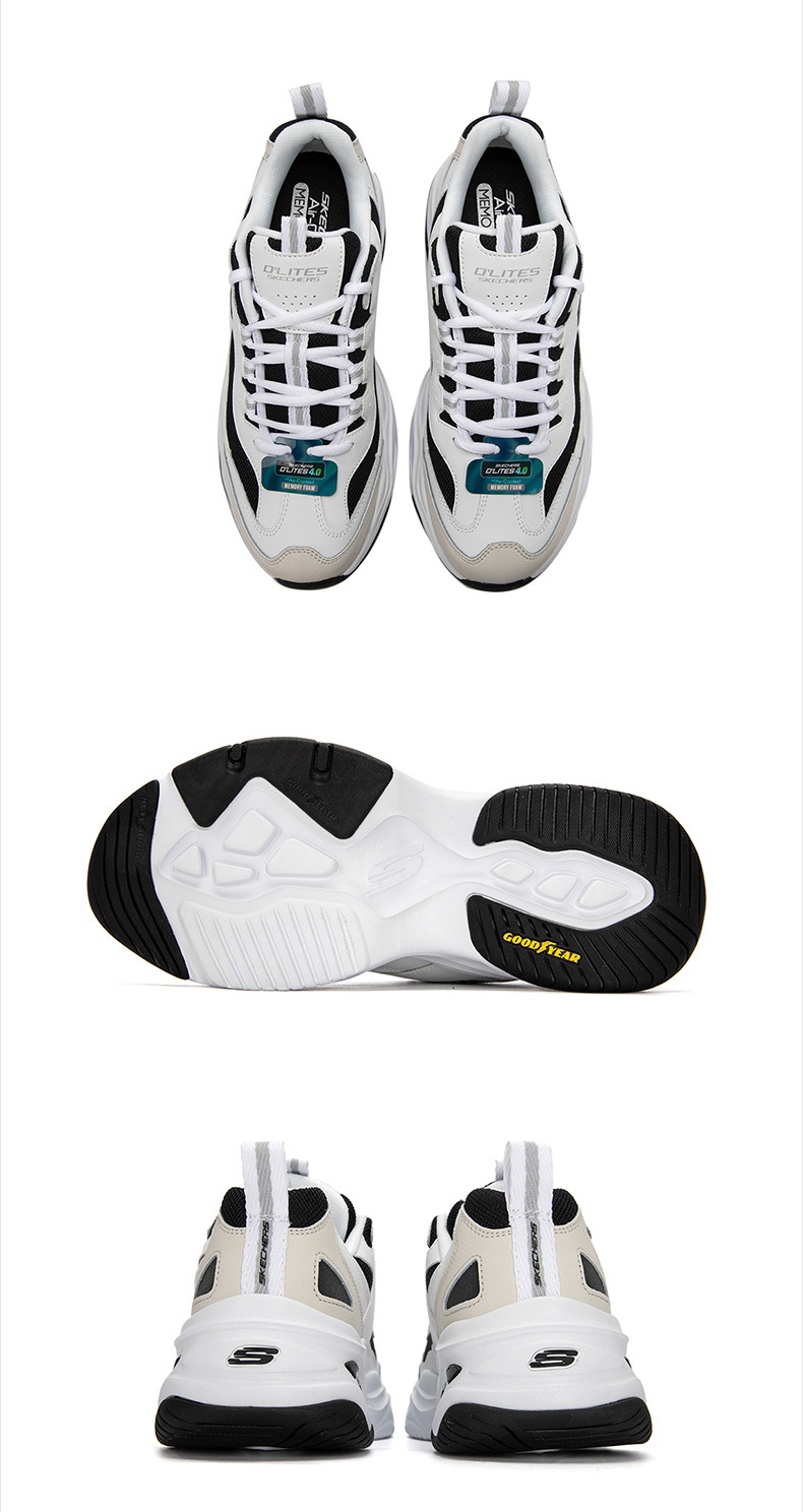 商品[国内直发] SKECHERS|熊猫鞋 D'LITES 4.0男士运动休闲鞋 老爹鞋,价格¥436,第11张图片详细描述