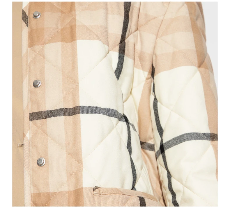 商品[国内直发] Burberry|BURBERRY 白色女士棉服 8055438,价格¥7878,第8张图片详细描述