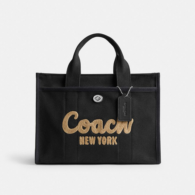 商品[国内直发] Coach|蔻驰织物黑色卡其色女包手提单肩斜挎包男女同款,价格¥1703,第1张图片详细描述