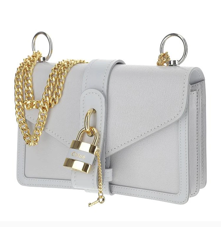 商品[国内直发] Chloé|Chloe' 蔻依 女士灰色皮革单肩包 C19WS205-B71-27S,价格¥10852,第6张图片详细描述