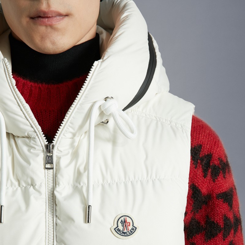 商品Moncler|蒙口 CARDAMINE系列男士白色无袖羽绒服 I20911A0018154A81034,价格¥9173,第8张图片详细描述
