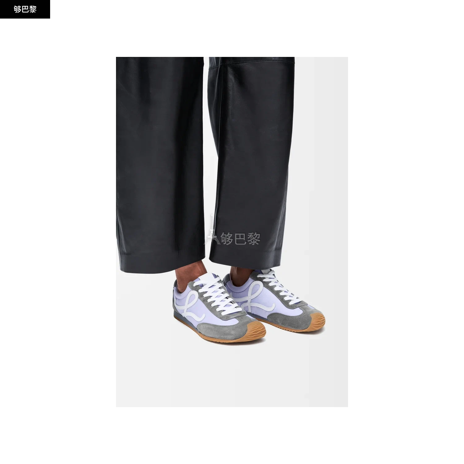 商品Loewe|【预售】 罗意威 25春夏 女士 休闲运动鞋 Ballet Runner 2.0 in nylon and calfskin LLBR282X02-4867 ,价格¥6914,第4张图片详细描述