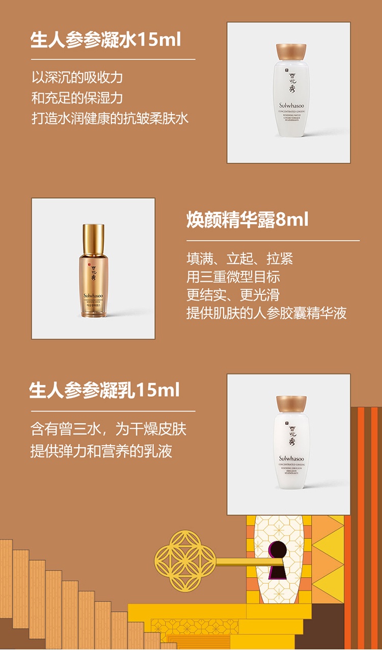 商品[国内直发] Sulwhasoo|雪花秀滋盈肌本润颜水乳霜礼盒,价格¥871,第8张图片详细描述