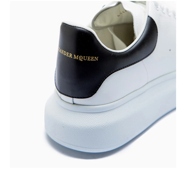 商品Alexander McQueen|ALEXANDER MCQUEEN 亚历山大·麦昆小白鞋 黑尾撞色系带休闲男士运动鞋 553680-WHGP5-9061,价格¥3006,第6张图片详细描述