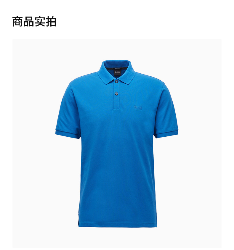商品Hugo Boss|HUGO BOSS 男士蓝色短袖POLO衫 PALLAS-50425985-426,价格¥471,第6张图片详细描述