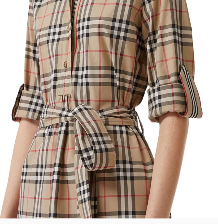 商品Burberry|BURBERRY 格纹女士连衣裙 8024585,价格¥3681,第8张图片详细描述