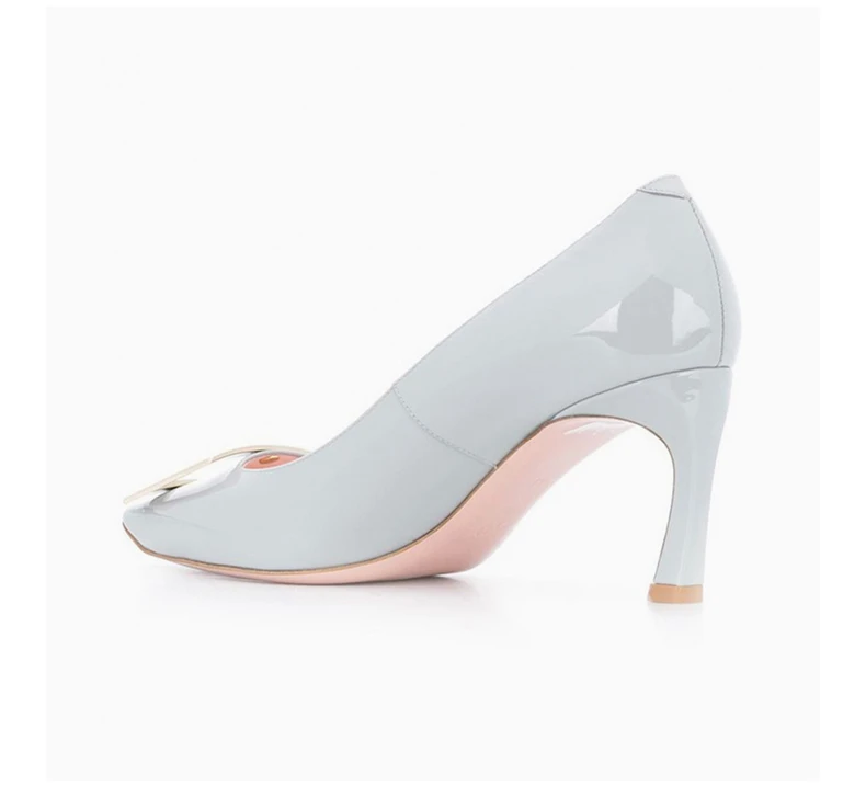 商品Roger Vivier|ROGER VIVIER 女士浅蓝色牛皮高跟鞋 RVW40015280-D1P-U007,价格¥3984,第3张图片详细描述