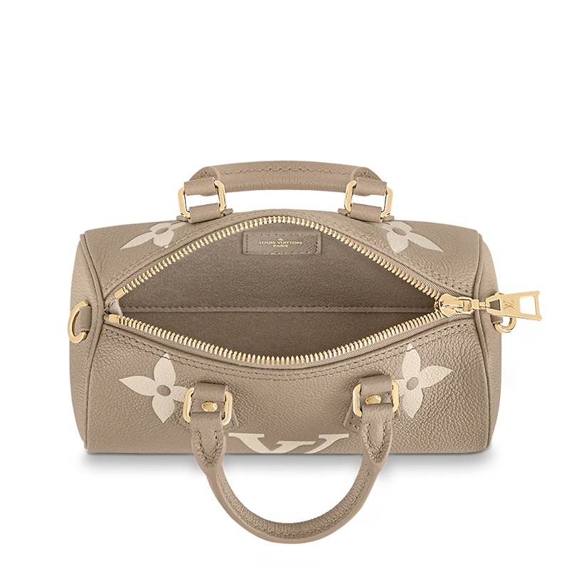 商品Louis Vuitton|预售十天 Louis Vuitton/路易威登 22春夏新款PAPILLON BB系列 小号 巴比龙 女士大象灰/��奶白色 双色老花压纹 粒面牛皮 单肩斜跨手提包 M46031,价格¥19280,第4张图片详细描述