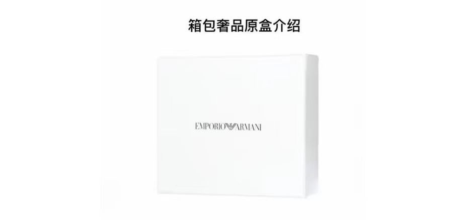 商品[国内直发] Emporio Armani|EMPORIO ARMANI阿玛尼粒纹平滑扣皮带腰带35cm礼盒包装,价格¥745,第1张图片详细描述