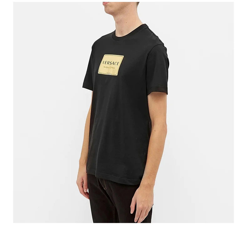 商品[国内直发] Versace|VERSACE 黑色男士T恤 A87387-A228806-A1008,价格¥2248,第5张图片详细描述