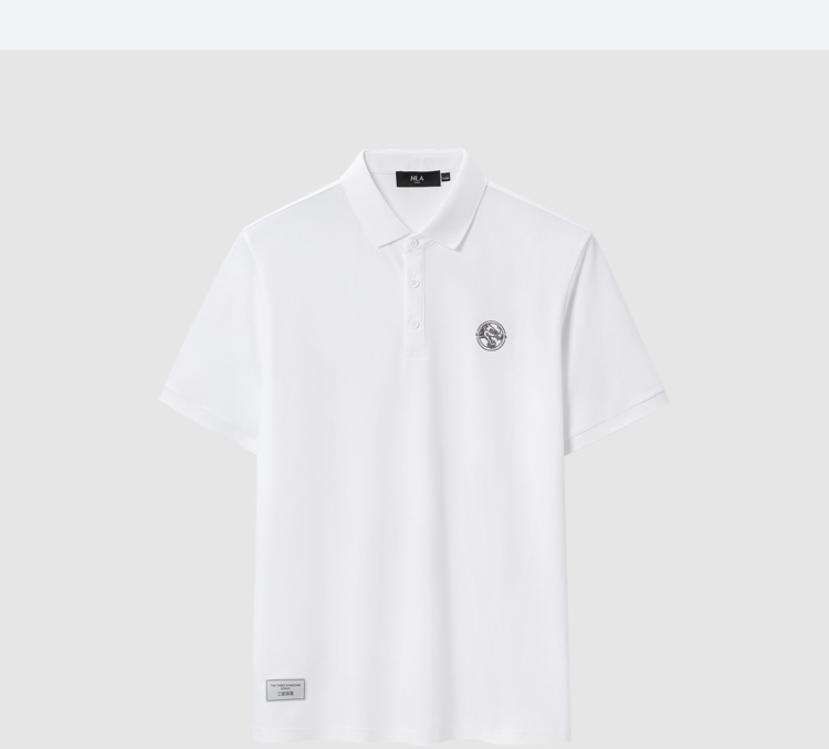 商品[国内直发] HLA|HLA/海澜之家三国系列短袖POLO衫2022夏新款珠地弹力透气上衣男,价格¥170,第16张图片详细描述