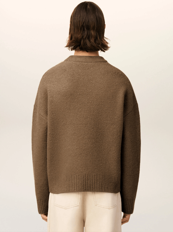 商品AMI|【秋冬新品】AMI 男女同款ADC羊驼毛混纺云朵毛衣 爱心毛衣（香港仓发货）,价格¥3319,第6张图片详细描述