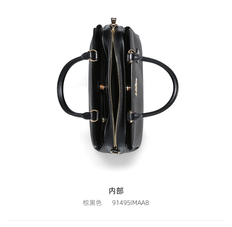 商品Coach|Coach 奥莱款大号女士PVC配皮单肩手提戴妃包 91495IMAA8,价格¥1876,第5张图片详细描述