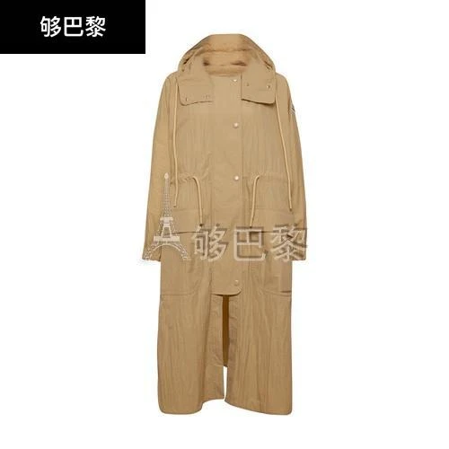 商品Moncler|【特惠9.0折】包邮包税【预售7天发货】 MONCLER盟可睐 女士 大衣 Sologne 派克大衣  1C000-46/596OU/20X MC1M5B8SBEI,价格¥7856,第3张图片详细描述