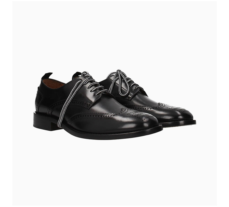 商品Givenchy|GIVENCHY 男士黑色皮革系带皮鞋 BH100PH05A-001,价格¥4605,第6张图片详细描述