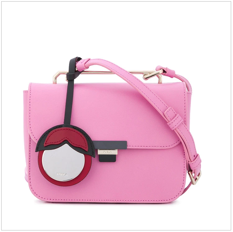 商品[国内直发] Furla|FURLA 粉色女士斜挎包 920939,价格¥847,第3张图片详细描述